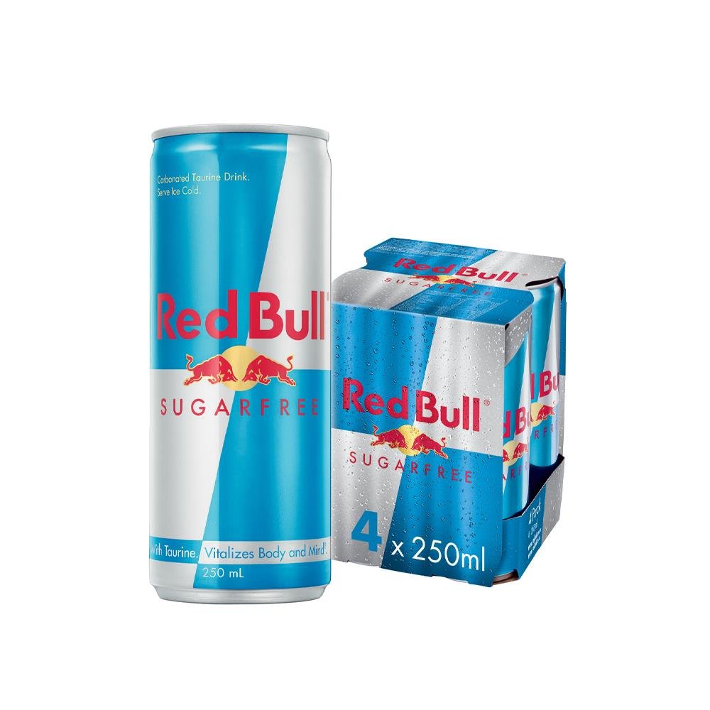 250mL Red Bull Energy Drink Sugarfree 6×4 Pack (24)