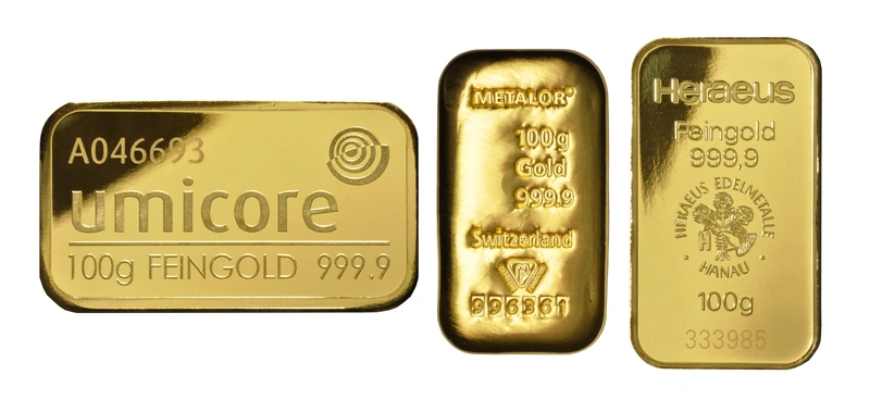 100g Gold Bars