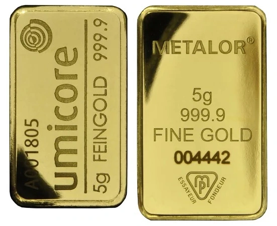 5g Gold Bars (Pre Owned) - Image 2