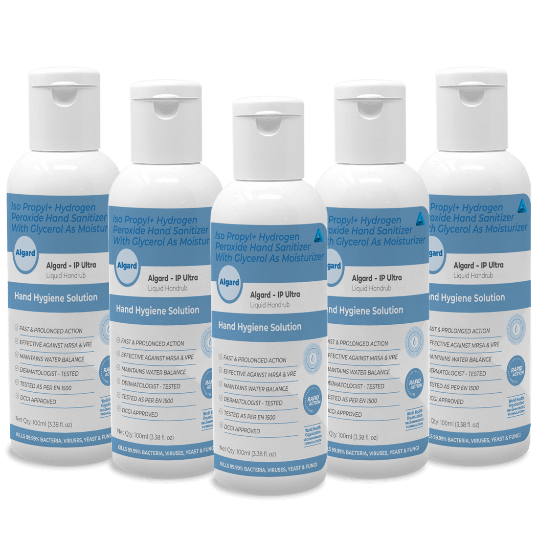 Algard IP Ultra (Combo 5) – Alcohol Based (75%) Instant Hand Sanitizer